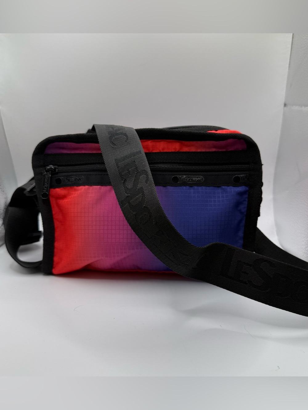 LeSportsac multicolored ombre nylon crossbody bag